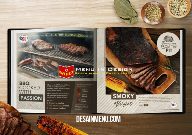 Desain Menu JR'S BBQ