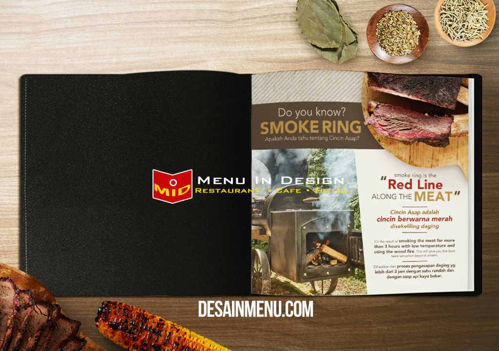 Desain Menu JR'S BBQ