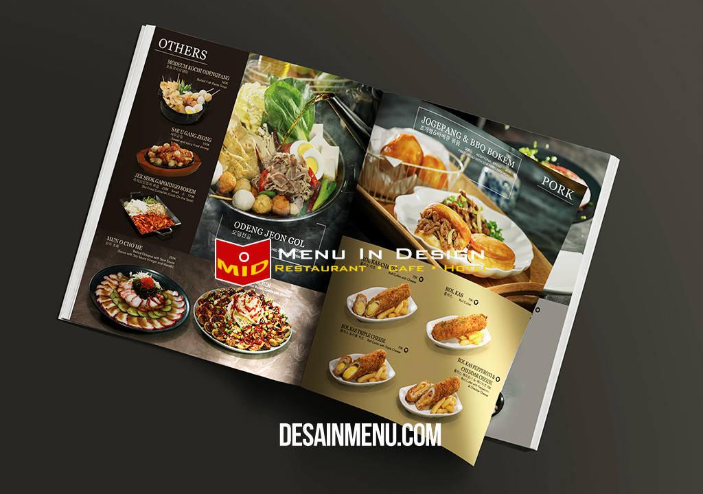 desain menu |restoran Korea